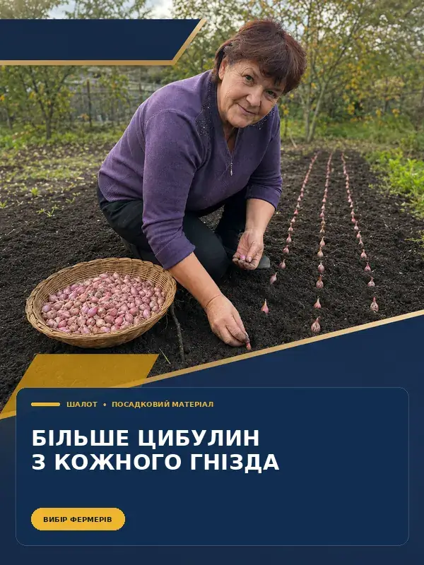Реклама цибулі шалот